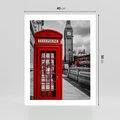 Plakat bez ramy 40x50 - Budka w Londynie - Londyn, budka