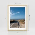 Plakat w ramie 30x40 - Boho na Plaży - plaża, pomost - rama drewno
