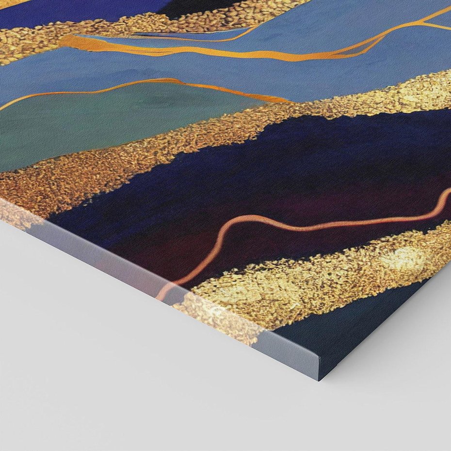 Obraz na płótnie 140x70 - Sztorm malarskich emocji - marmur, abstrakcyjna grafika