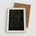 Plakat w ramie 50x70 - Ciemny las iglasty - las, iglasty - rama drewno