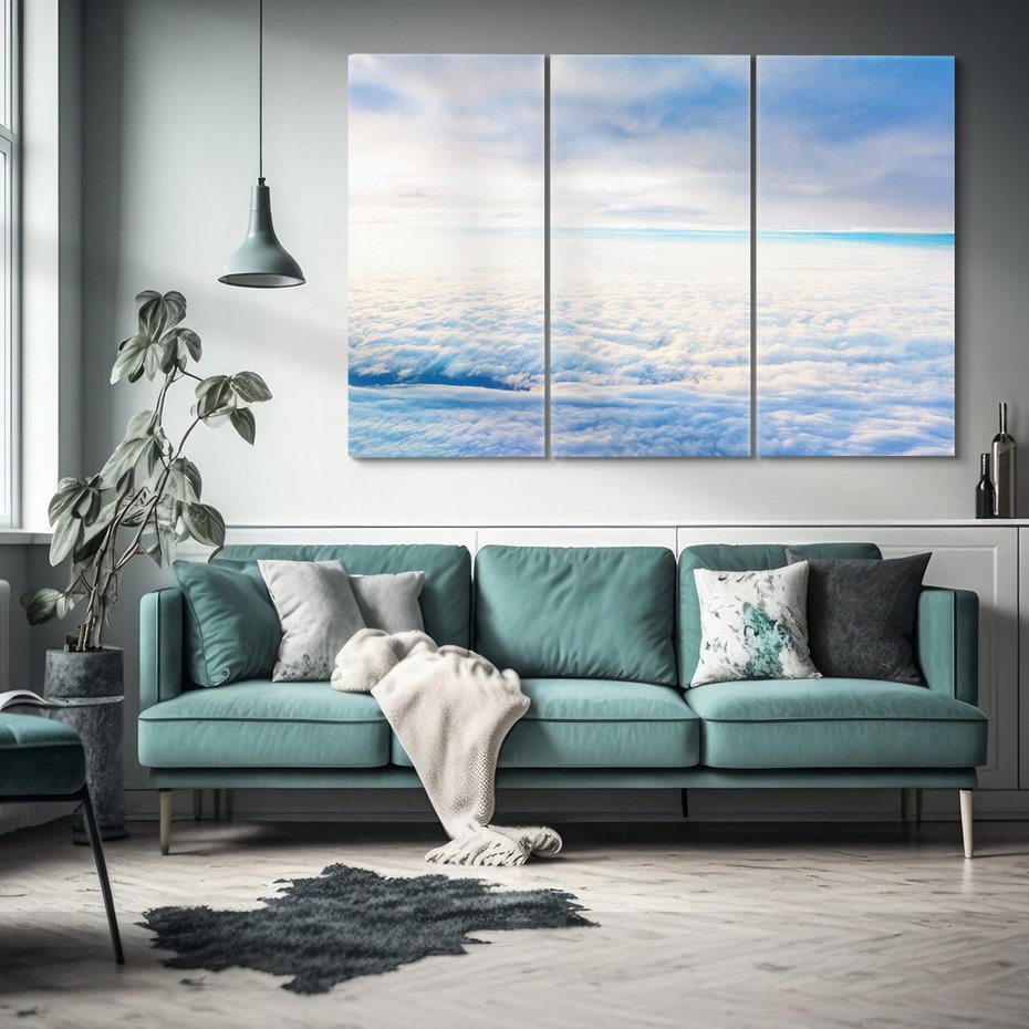 Obraz na płótnie 120x80 - nieskończoność nad głową - niebo, chmury