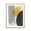 Plakat w ramie 50x70 - Kolorowe Akwarelowe Abstrakcje - abstrakcja, akwarelowe plamy - rama drewno