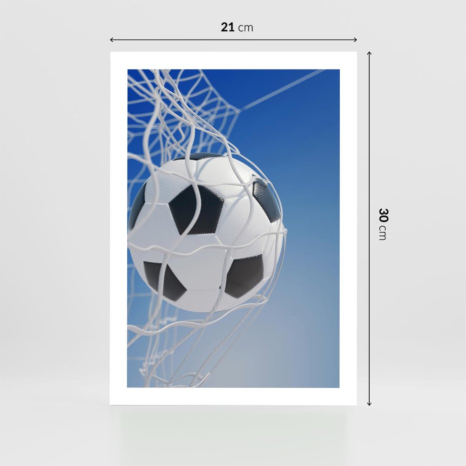 Plakat bez ramy 21x30 - Pasja na Plaży - piłka, siatka