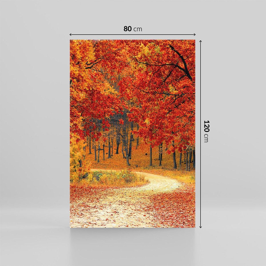 Obraz na płótnie 80x120 - Jesienna melodia lasu - jesień, las