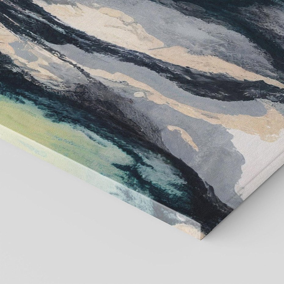 Obraz na płótnie 70x100 - Sfumowane zmysły artysty - rozmyte kolory, zieleń