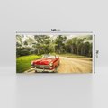 Obraz na płótnie 140x70 - Retro Samochód w Kubańskiej Opowieści - samochód, retro