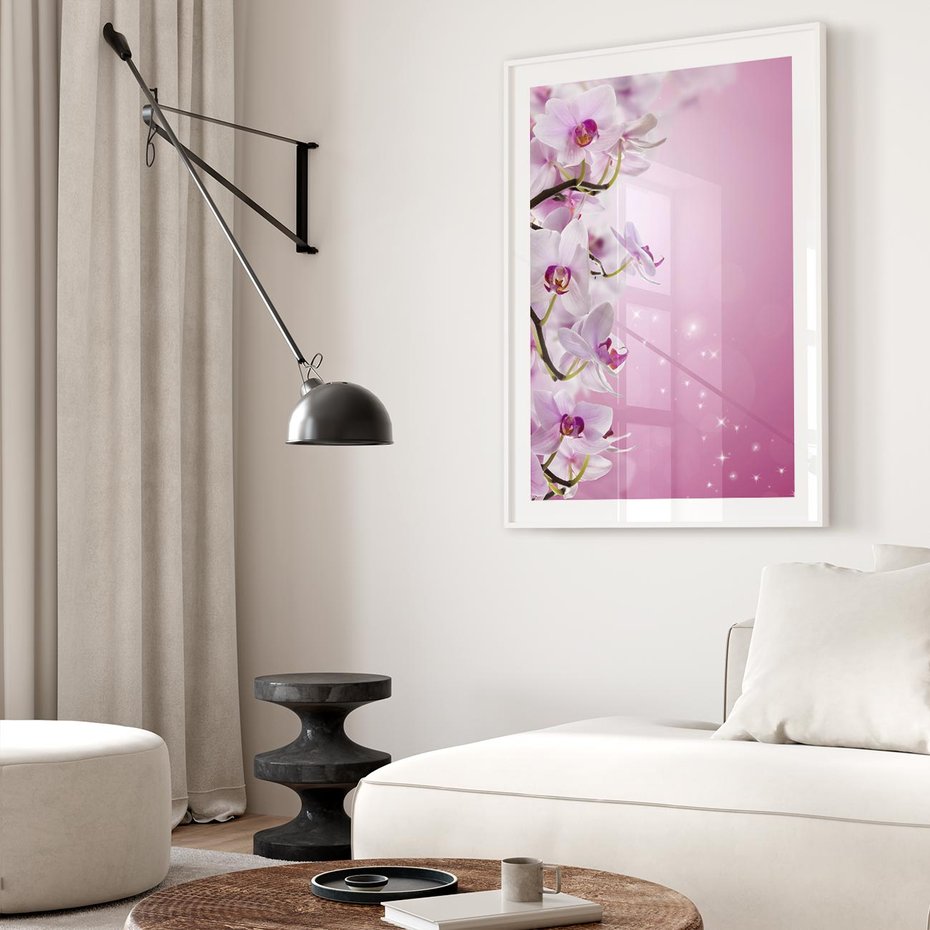 Plakat bez ramy 21x30 - Relaksujące Piękno - kwiaty, orchidea