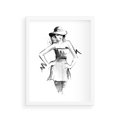 Plakat w ramie 30x40 - Piękno mody i urody - beauty, fashion - rama biała