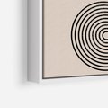 Obraz w ramie 50x70 - Bezgraniczne Odbicia - abstrakcyjne linie, geometria - rama biała