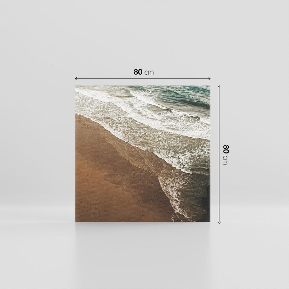 Obraz na płótnie 80x80 - Spokój nad plażą - plaża, morze