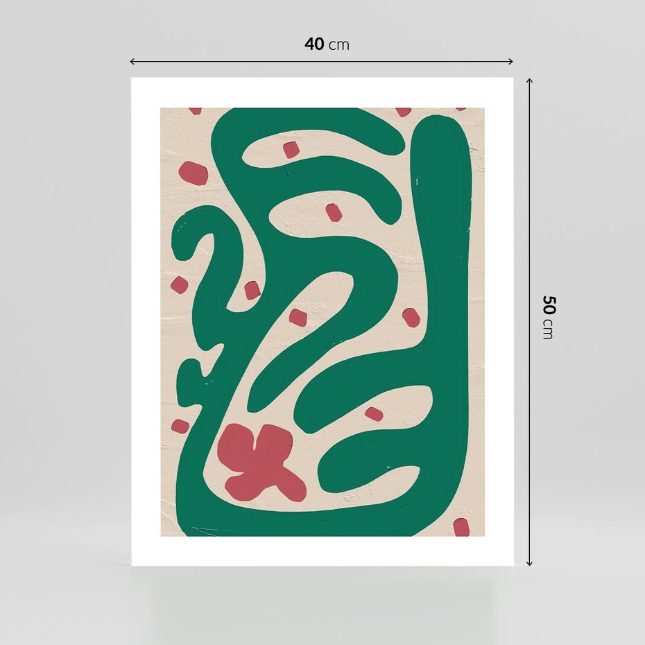 Plakat bez ramy 40x50 - Boho Widoki - abstrakcyjny obraz, plakat