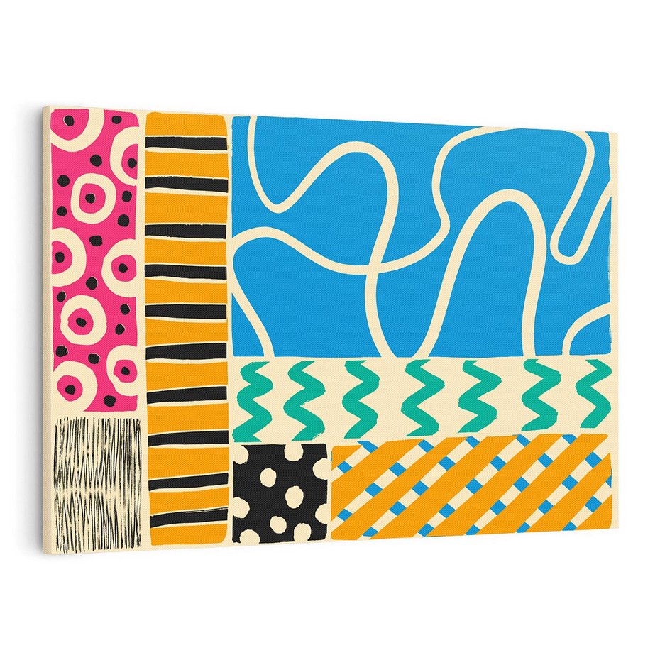 Obraz na płótnie 100x70 - Etno Boho - etno ornamenty, boho klimat