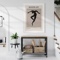 Plakat bez ramy 30x40 - Modernistyczna Wizja - plakat modern, czarna postać