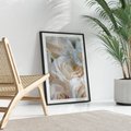 Plakat bez ramy 30x40 - Białe róże piękności - białe, róże