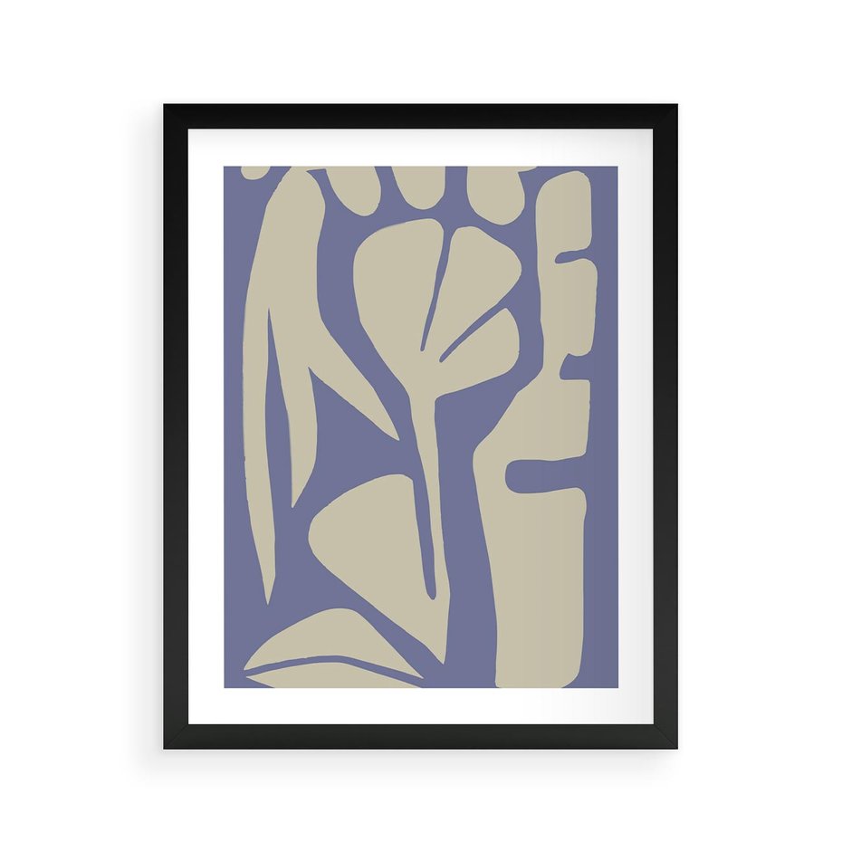 Plakat w ramie 40x50 - Echa Wizualnej Transcendencji - skandynawski styl, plakat - rama czarna