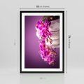 Plakat w ramie 50x70 - Relaksująca orchidea w spa - spa, orchidea - rama czarna