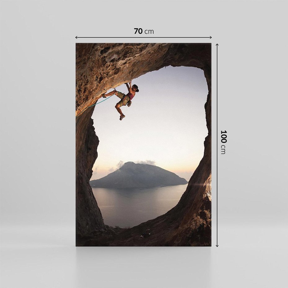Obraz na płótnie 70x100 - Wspinaczka na Wysokie Góry - wspinaczka, góry