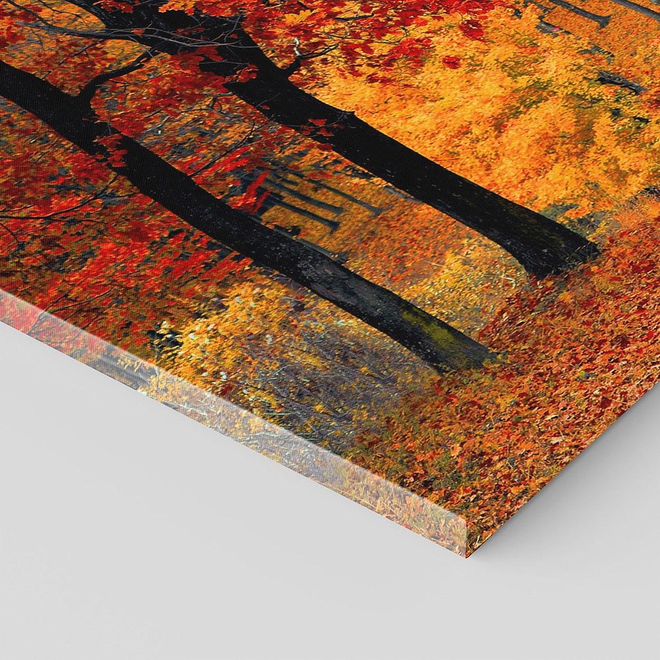 Obraz na płótnie 120x60 - Jesienna melodia lasu - jesień, las