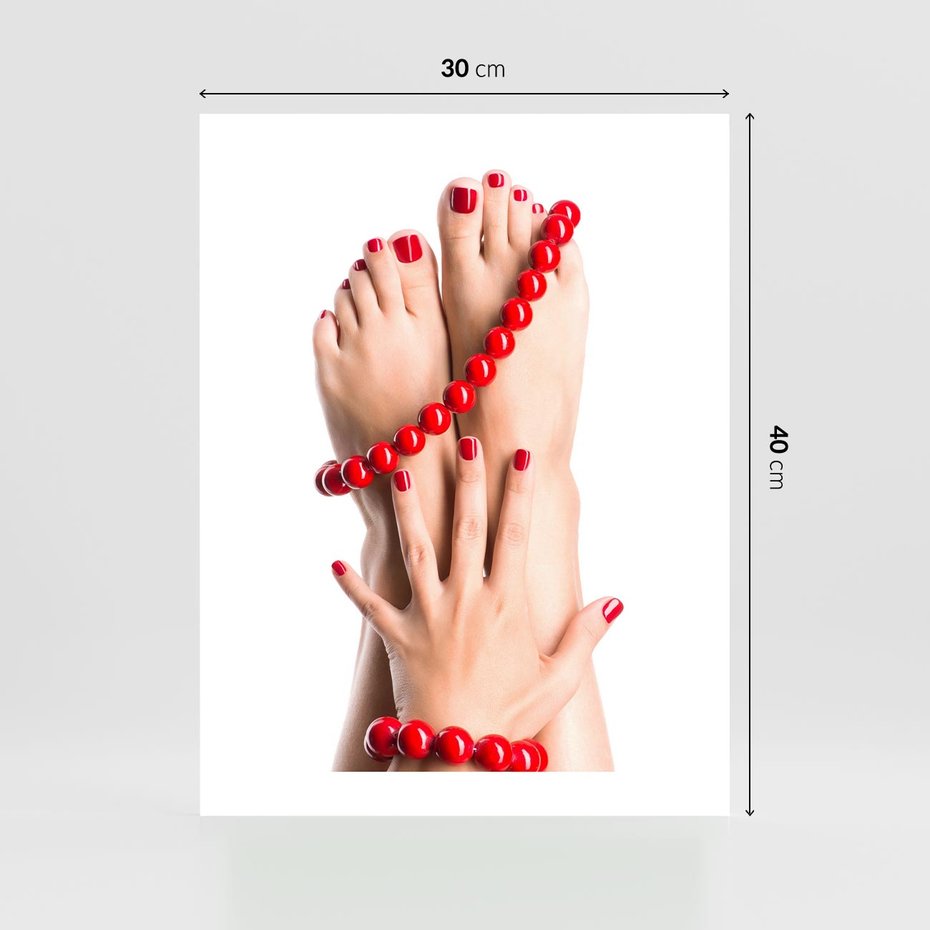 Plakat bez ramy 30x40 - Manicure spa: piękno i relaks - manicure, spa