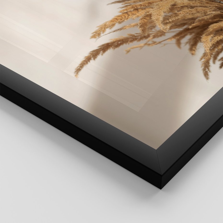 Zestaw obrazy w ramie 40x50 galeria - Boho, pampas, łapacz, snów - rama czarna