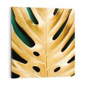 Obraz na płótnie 50x50 - Piękno i Styl - złote, liście