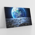 Obraz na płótnie 70x50 - Mistrzowskie spojrzenie na Ziemię - ziemia, kosmos