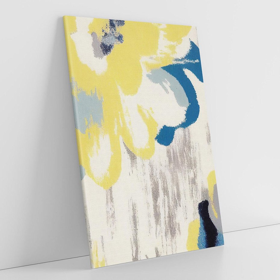 Obraz na płótnie 70x100 - Kwiatowe Impresje - malowane duże kwiaty, kolory żółty