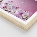 Plakat w ramie 40x50 - Relaksujące Piękno - kwiaty, orchidea - rama drewno