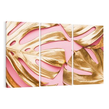 Obraz na płótnie 120x80 - Przyjemność w Naturze - złote, liście