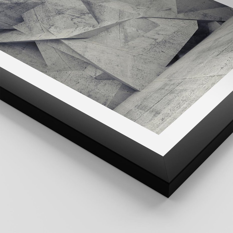 Plakat w ramie 30x40 - Architektura w trójwymiarowym wymiarze - architektura, 3D - rama czarna