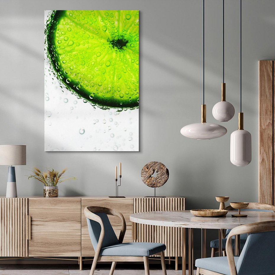 Obraz na płótnie 50x70 - Świeżość i kwasowość limonki - limnka, owoce