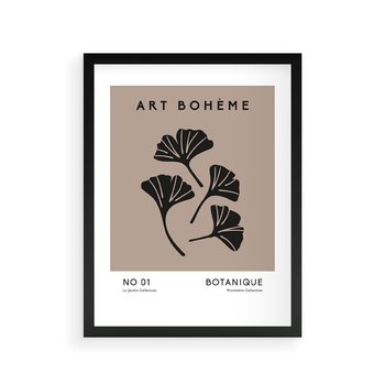 Plakat w ramie 30x40 - Botaniczne wymysły - sztuka boho, plakat - rama czarna