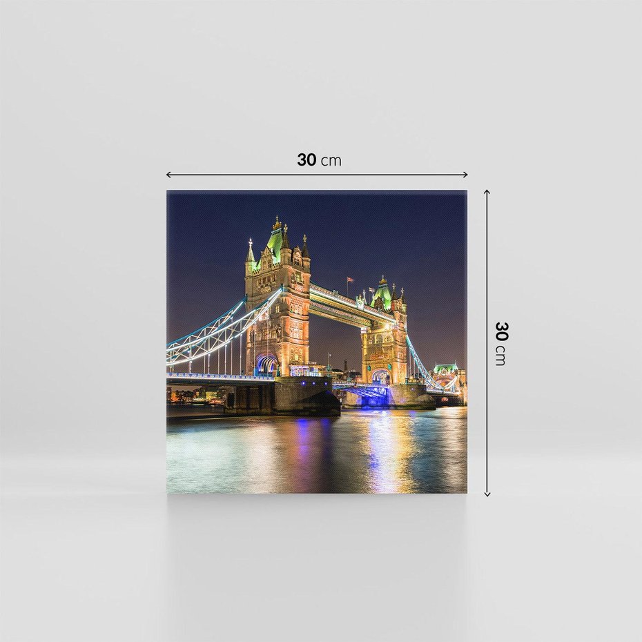 Obraz na płótnie 30x30 - Ikoniczny Tower Bridge - Most, Londyn