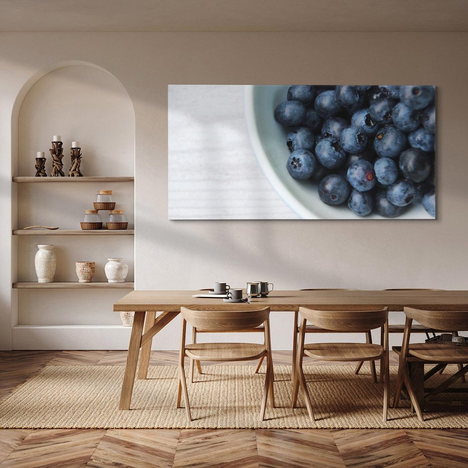 Obraz na płótnie 100x50 - Borówki - Owocowy Urok Lasu - borówki, owoce