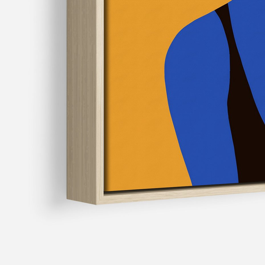 Obraz w ramie 70x100 - Zaklęte Zniknięcie - sztuka nowoczesna, plakat - rama drewno