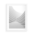 Plakat w ramie 50x70 - Nowoczesna Ekspresja - abstrakcja, 3D - rama biała