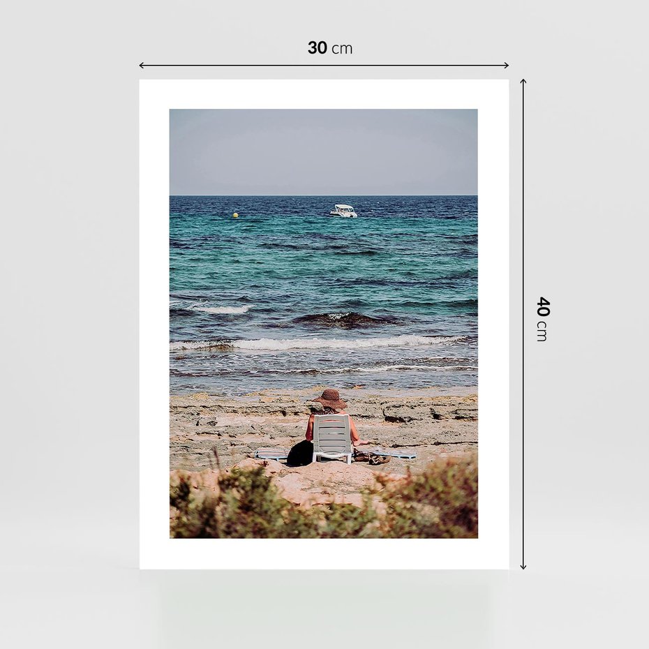 Plakat bez ramy 30x40 - Relaks na Plaży - wakacje, plaża