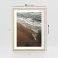 Plakat w ramie 30x40 - Spokój nad plażą - plaża, morze - rama drewno