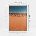 Obraz w ramie 80x120 - Piasek w Przytulnym Wnętrzu - pustynia, piasek - rama drewno