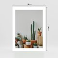 Plakat bez ramy 30x40 - Naturalna Harmonia - kaktusy, liście