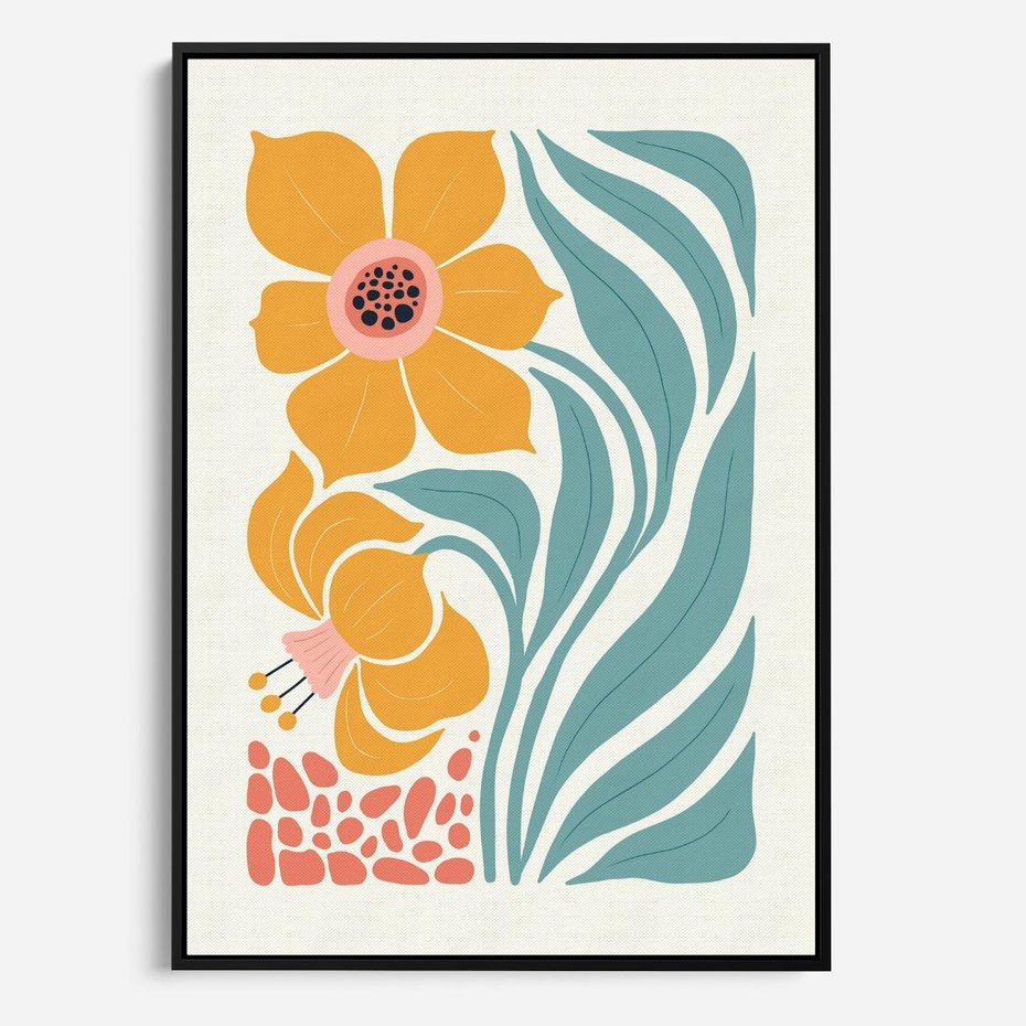 Obraz w ramie 70x100 - Pastelowa Piękność - nowoczesna sztuka, plakat - rama czarna