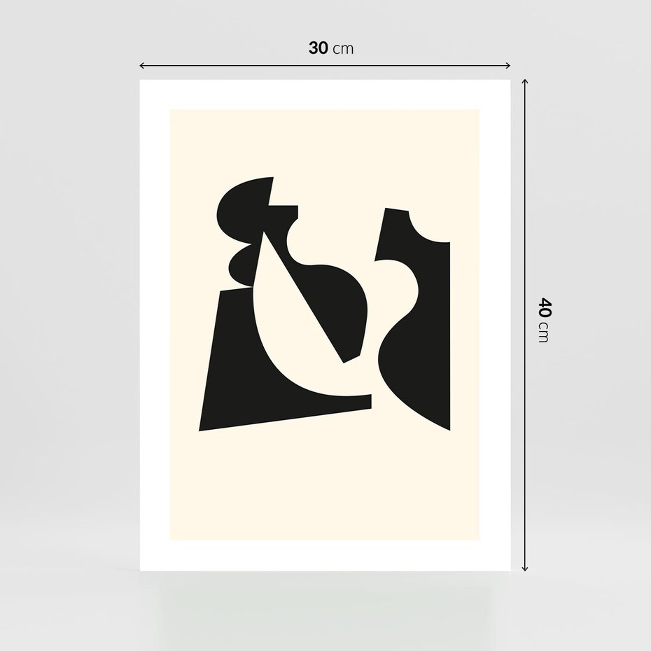 Plakat bez ramy 30x40 - Tajemnicze Spektrum - abstrakcyjne kształty, geometria