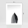 Plakat bez ramy 30x40 - Czarno-Biały Wieżowiec - architektura, wieżowiec