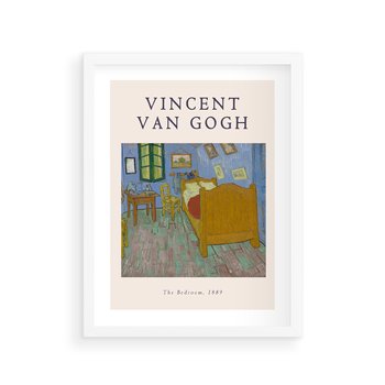 Plakat w ramie 50x70 - Reprodukcja van Gogha - vincent van gogh, reprodukcja - rama biała