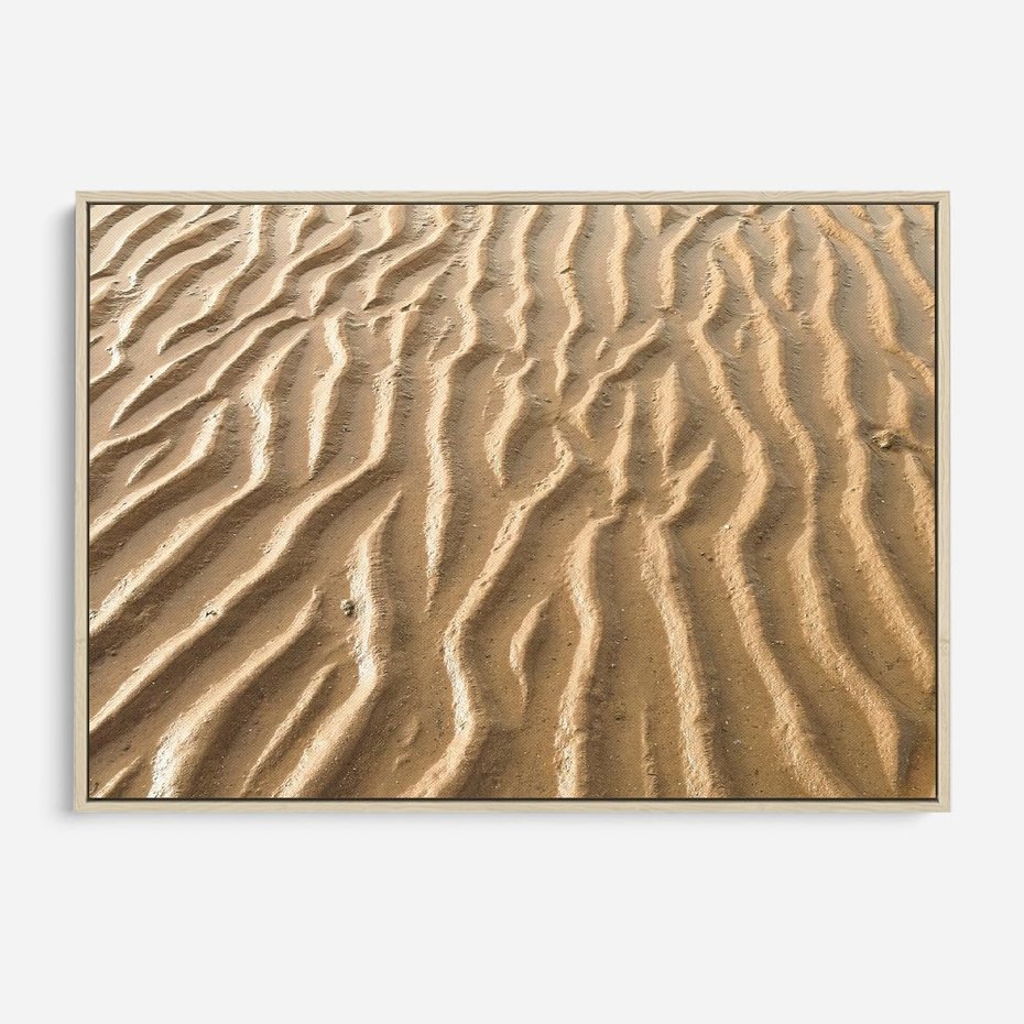 Obraz w ramie 120x80 - Piasek i Nieskończoność - pustynia, piasek - rama drewno