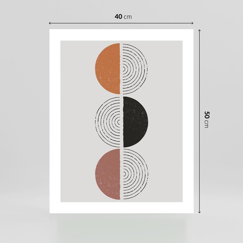 Plakat bez ramy 40x50 - Eksperymenty z Geometrią - geometryczny plakat, sztuka nowoczesna