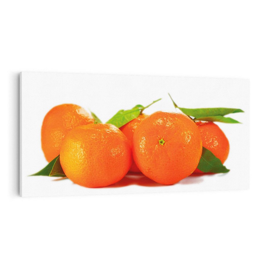 Obraz na płótnie 100x50 - Mandarynki - Owocowy Zestaw - mandarynki, owoce