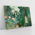Obraz na płótnie 120x80 - "The Equatorial Jungle " (1909) Henri Rousseau - Reprodukcja - reprodukcja, obraz na płótnie