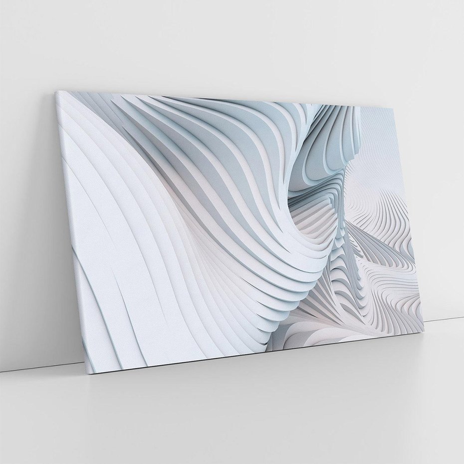 Obraz na płótnie 70x50 - Abstrakcyjne Przestrzenie - geometria, 3D