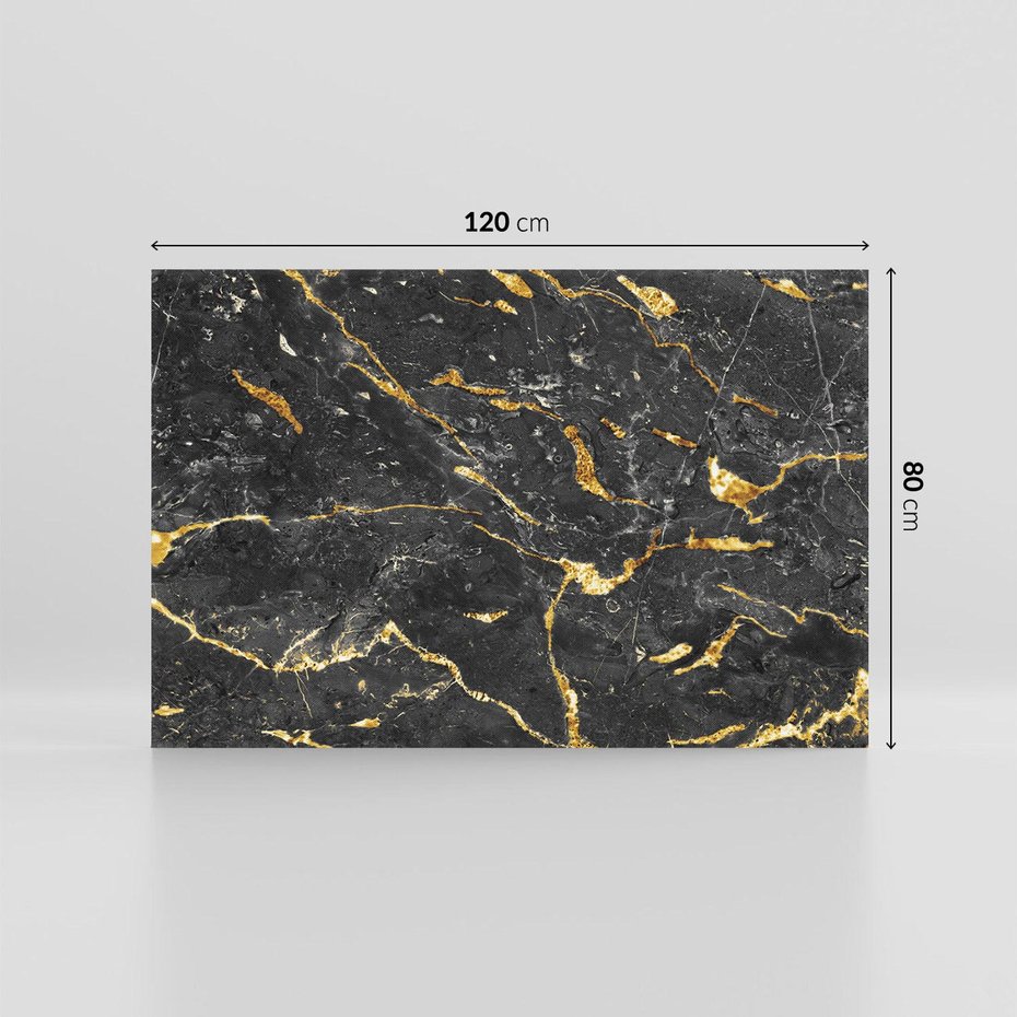 Obraz na płótnie 120x80 - Egzotyczny Blask - marmur, złoto